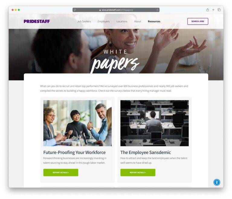 Professional whitepapers on hiring strategies and workforce management